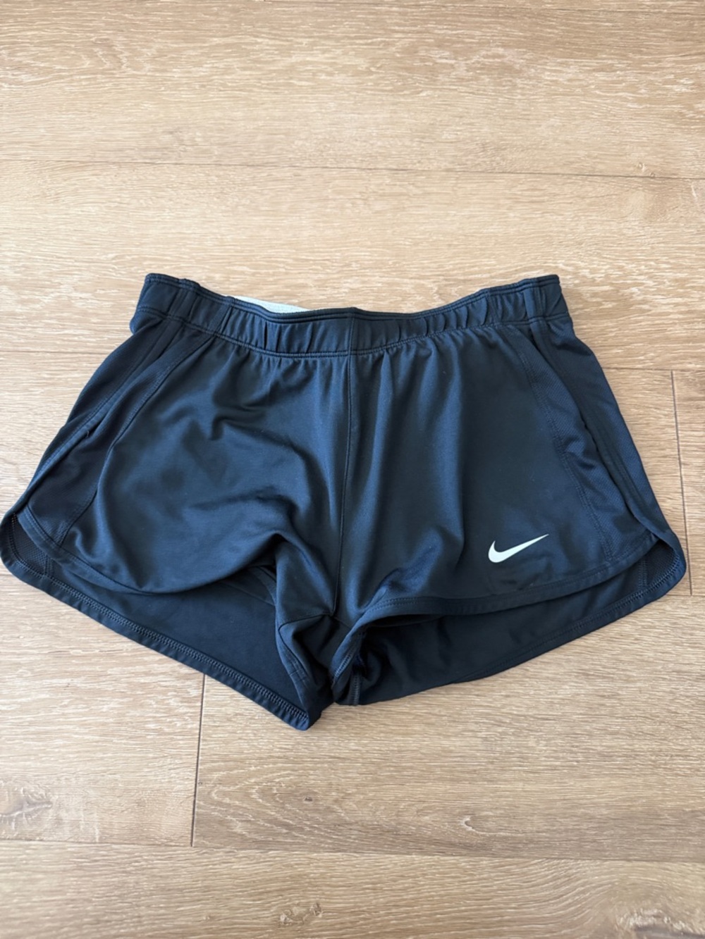 Nike Black Women’s Tennis or Running Shorts with White Swoosh